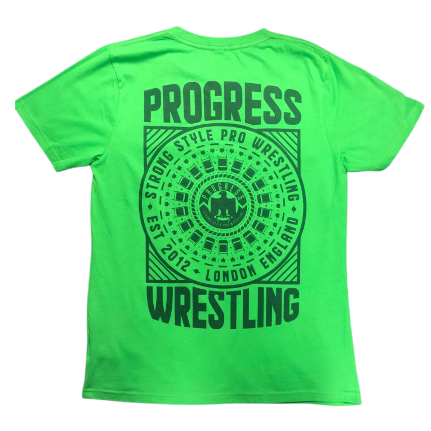 PROGRESS WRESTLING T SHIRT MANDALA BACK