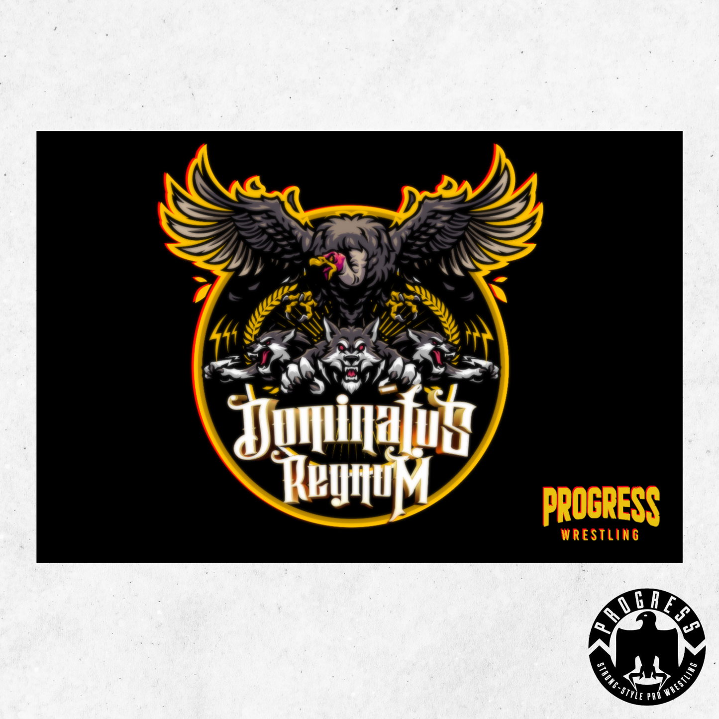 Dominatus regnum flag Progress Wrestling Flag