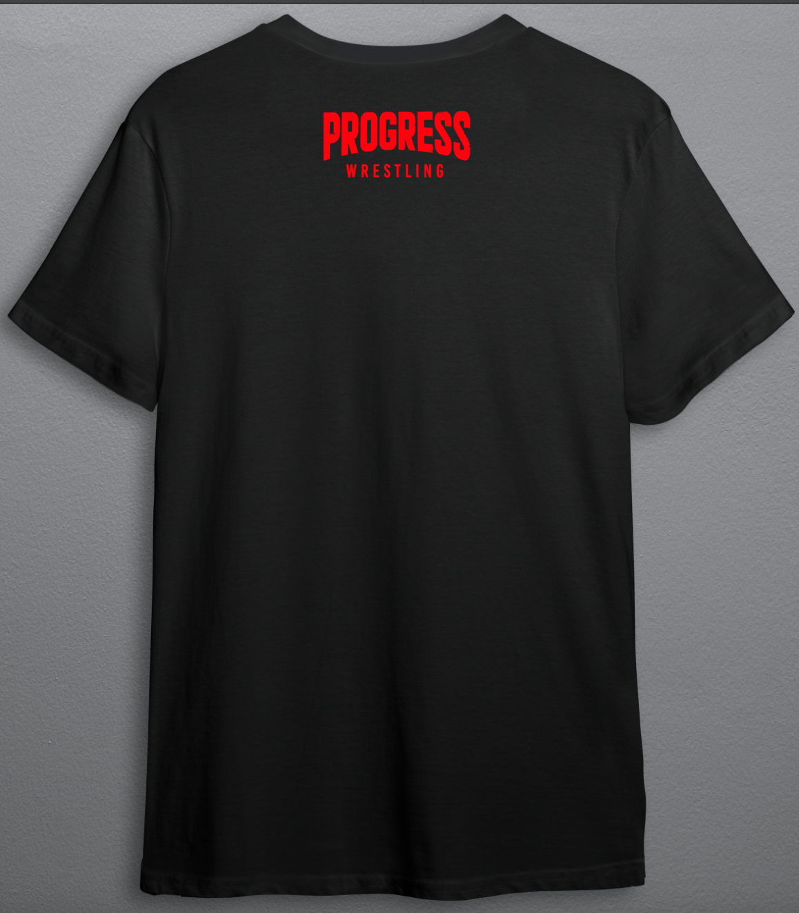 PROGRESS WRESTLING T SHIRT FIRE BALL BACK