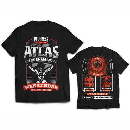 PROGRESS Wrestling T Shirt Atlas Weekender Tournament